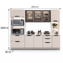 Ver imagem 2 de Armário de Cozinha Compacta 4 Peças 230cm Meena Politorno Móveis