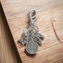 Ver imagem 2 de Chaveiro Proteção com Miniaturas e Medalha de São Bento Prata Velha FORNECEDOR 1 118338