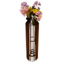 Ver imagem 1 de Vaso de Chão Decorativo Grande Mdf Penedo:preto/60x20cm