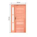 Ver imagem 4 de Kit Porta de Madeira Vitrô 120cmx213cmx12cm Pe30 Esel Abertura Esquerda