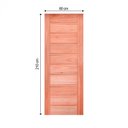 Ver imagem 3 de Porta de Madeira Folha 210cmx80cmx3cm Pe30 Esel