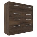 Ver imagem 2 de Cômoda Roupeiro Grande 8 Gavetas Cor Cacau Imperatriz