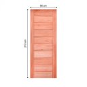 Ver imagem 3 de Porta de Madeira Folha 210cmx90cmx3cm Pe30 Esel