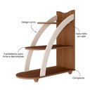 Ver imagem 5 de Mesa Apoio Mdf Sala de Estar 70 Cm 4503 Cedro Off White Arly