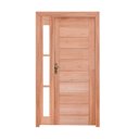 Ver imagem 2 de Kit Porta de Madeira Vitrô 110cmx213cmx12cm Pe30 Esel Abertura Direita