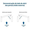 Ver imagem 4 de Kit Porta de Madeira Vitrô 110cmx213cmx12cm Pe30 Esel Abertura Direita