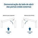 Ver imagem 5 de Kit Porta de Madeira Vitrô 110cmx213cmx12cm Pe30 Esel Abertura Direita