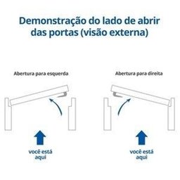 Kit Porta de Madeira Vitrô Direita 110cmx213cmx12cm PE30 Esel - 5