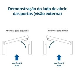 Kit Porta de Madeira Vitrô Direita 156cmx213cmx12cm PE30 Esel - 5