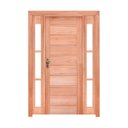 Ver imagem 3 de Kit Porta de Abrir Madeira 2 Vitrô 213cmx156cmx12cm PE30 Abertura Direita