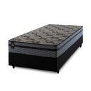 Ver imagem 3 de Conjunto Cama Box Solteiro c/ Molas Ensacadas Montreal Preto 88x188x64
