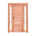 Ver imagem 2 de Kit Porta de Abrir Direita Madeira 2 Vitrô 213cmx146cmx12cm PE30