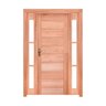 Kit Porta de Abrir Direita Madeira 2 Vitrô 213cmx146cmx12cm PE30 - 2