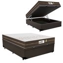 Ver imagem 1 de Cama Box Bau Casal + Colchao Flora (138x188x60) - Gazin