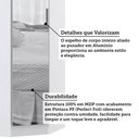 Ver imagem 4 de Guarda Roupa de Canto Diagonal Modulado 70cm 1 Porta com Espelho Alpes Luciane Móveis