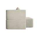 Ver mais imagens de Sofá Cama Puff Modular Dobrável 1,90m Duo Boucle - Balaqui Cor:Bege