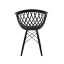 Ver imagem 6 de Conjunto Mesa Redonda Eames Black 90cm + 4 Cadeiras Web Dsw Sala Cozinha Jantar La Mobilia