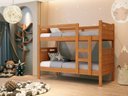 Ver imagem 2 de Beliche com Colchão D23 88x188cm para Quarto Solteiro Mdf C/ Estrado em Madeira Design Robusto Natur