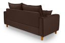 Ver imagem 5 de Sofa Living com Bau Multiuso 3 Lugares Suede Pes em Madeira: Marrom