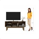 Ver imagem 6 de Rack Ripado 2 Portas 1500mm Naturalle /cristalo - Decibal