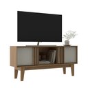 Ver imagem 1 de Rack Ripado 2 Portas 1500mm Naturalle /cristalo - Decibal
