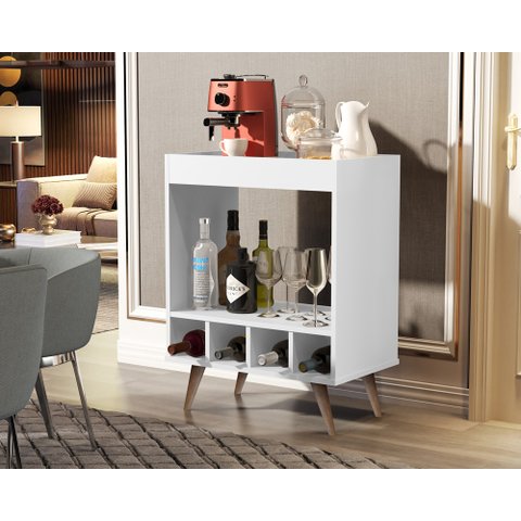 Aparador Encanto Com Adega Branco