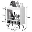 Ver imagem 3 de Aparador Encanto Com Adega Branco