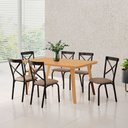 Ver imagem 4 de Mesa de Jantar em Madeira Maciça Millena 160cm Robusta Imbuia