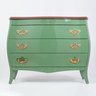 Cômoda Bombê Isabel 3 Gavetas Laca com Chave Verde - 1
