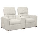 Ver imagem 6 de Poltrona do Papai Dupla Reclinável Real Sala de Tv Cinema Bouclê - Sofa Store:bouclê Bege Marfim