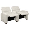 Ver mais imagens de Poltrona do Papai Dupla Reclinável Real Sala de Tv Cinema Bouclê - Sofa Store:bouclê Bege Marfim