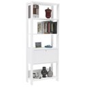 Ver imagem 3 de Estante Livreiro 1 Porta 166x63 Cm Branco Arly