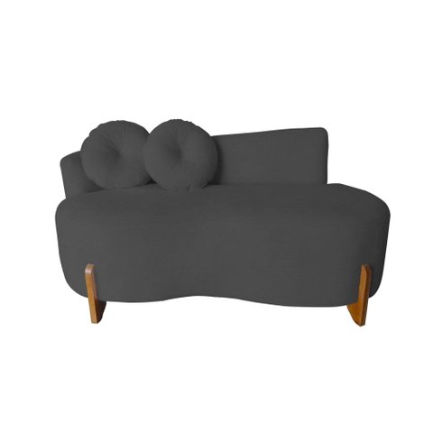 Namoradeira Lounge Bouclé com 2 Almofadas 150 Cm ? Design Moderno e Confortável