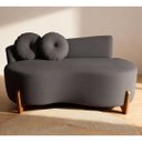 Ver imagem 4 de Namoradeira Lounge Bouclé com 2 Almofadas 150 Cm ? Design Moderno e Confortável