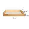 Bandeja Decorativa Espelhada Retangular 30x40 Madeira Exclusiva:natural - 5