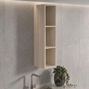 Ver imagem 5 de Armario Aereo 3 Nichos MDF 20x90 cm Kali 16675 Bianco Toq Nicioli