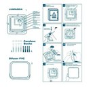 Ver imagem 3 de Lustre Plafon Led 30w 60w Multicolor 43x43 Quadrado Borda Infinita Bivolt