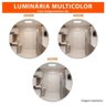 Lustre Plafon Led 30w 60w Multicolor 43x43 Quadrado Borda Infinita Bivolt - 6