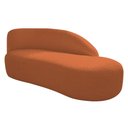 Ver imagem 1 de Divã Recamier Curvo Luna 160cm Lado Direito Suede - Adj Decor Cor Preto