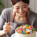 Ver imagem 2 de Bailarina Giratória para Confeitar e Decorar Bolo 28cm Silver Festas Silverfestas