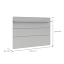 Ver imagem 3 de Painel Pr 1.80m para Tv até 75'' Cor Off White
