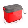 Caixa Térmica Cooler com Alça Resistente 15 Litros Vermelha - 6