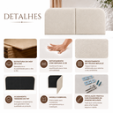 Ver imagem 4 de Cabeceira Clean 1.60m para Cama Queen Design Orgânico Dobrável Estofado Bouclê Off White - Lh Móveis