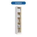 Ver imagem 3 de Guarda-Roupa Modulado 1 Porta Infinity Branco