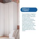 Ver mais imagens de Guarda-Roupa Modulado 1 Porta Infinity Branco