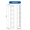 Ver imagem 6 de Guarda-Roupa Modulado 1 Porta Infinity Branco