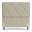 Ver imagem 5 de Cabeceira Cama Box Casal Mel 140cm com Frame Linho Bege - Abmaza