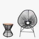 Ver imagem 1 de Kit 1 Acapulco + 1 Mesinha Ampulheta(preta)