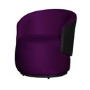 Ver imagem 4 de Kit 2 Poltronas Organica Beatriz Veludo Roxo C/ Composê Corano Preto - Lm Decor