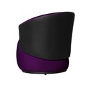 Ver imagem 6 de Kit 2 Poltronas Organica Beatriz Veludo Roxo C/ Composê Corano Preto - Lm Decor